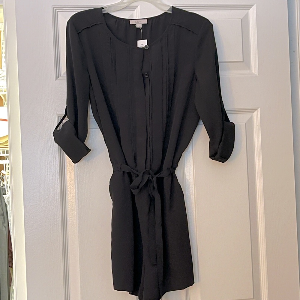 Loft black romper